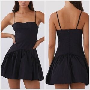 Peppermayo Endless Summer Mini Dress, Black, New with Tags